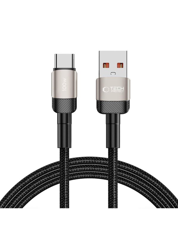 Tech-Protect UltraBoost Evo Cable USB-C / USB-A 100W 5A 2m - Titanium