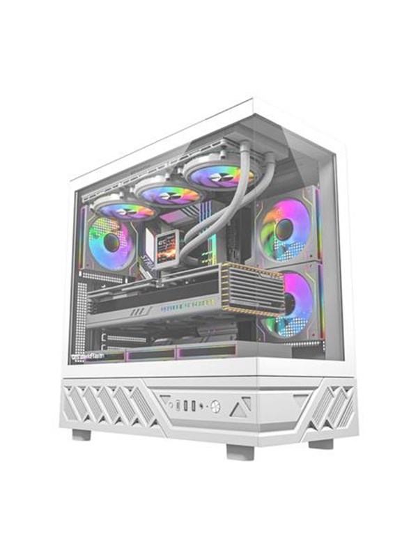 Darkflash DS950 Computer Case + 6 Fans - Kotelot - Valkoinen