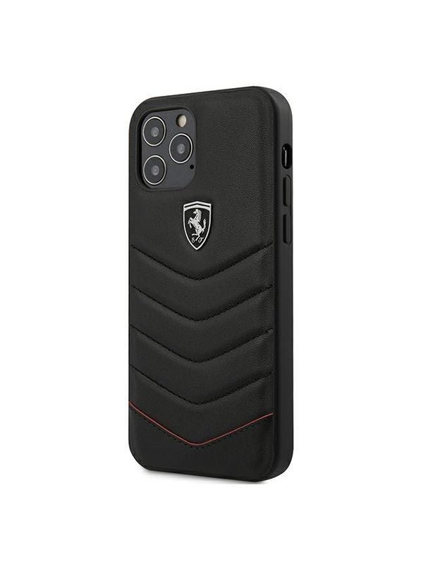 Ferrari Off Track Quilted Case for iPhone 12 Pro Max - Black