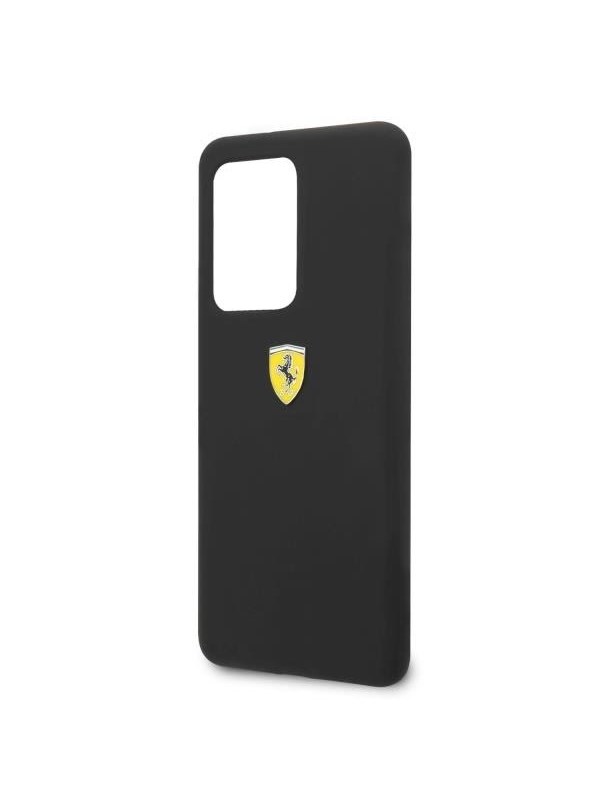 Ferrari Silicone Case for Samsung Galaxy S20 Ultra - Black