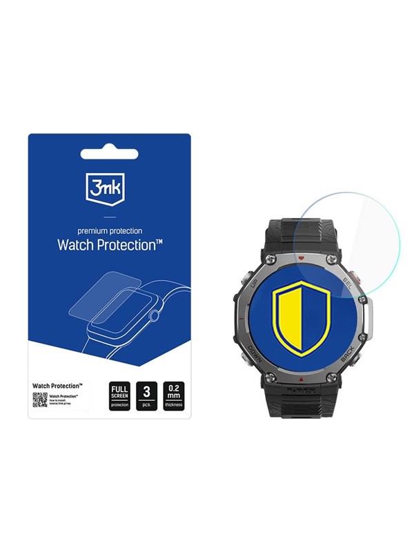3mk Hybrid Glass Watch Protection FlexibleGlass for Amazfit T-Rex 3