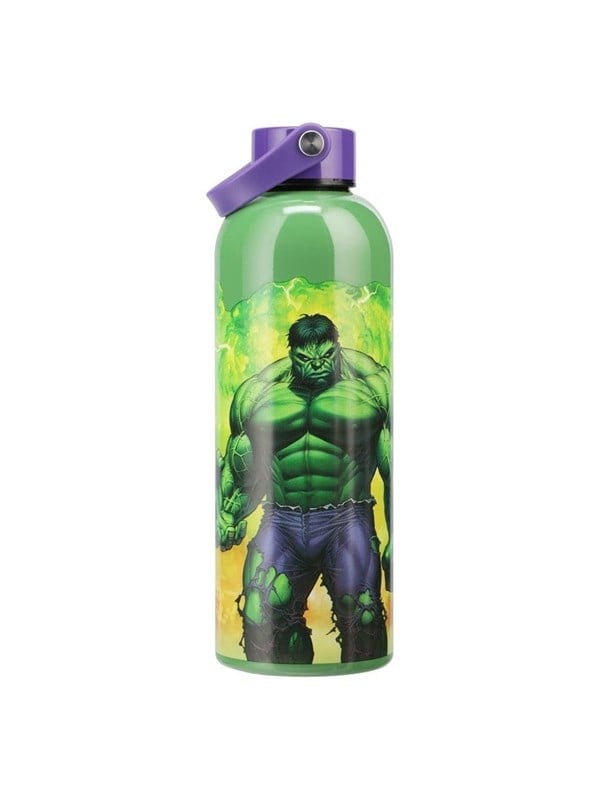 Paladone - Marvel - Hulk Metal Water Bottle with Carry Loop - Vesipullo