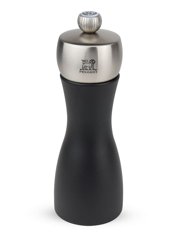 Peugeot Fidji salt mill wood black w/steel 15cm