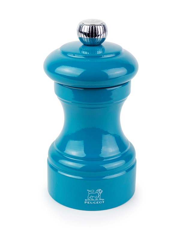 Peugeot Bistro Salt Mill in Wood Pacific Blue 10 cm