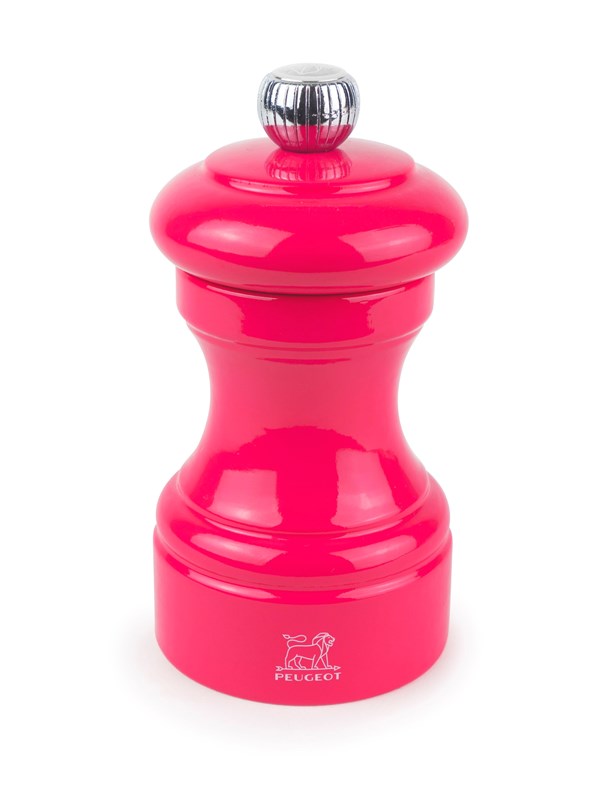 Peugeot Bistro Salt Mill in Wood Candy Pink Gloss 10cm