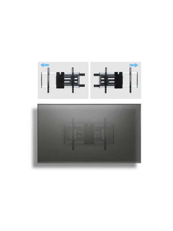 StarTech.com Startech mounting kit - articulating - for flat panel - low profile VESA 600x400 45Kg - black silver - TAA Compliant - Max 45 kg - recommended for 65""