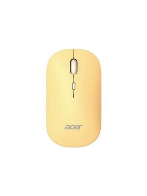 Acer AMR130 - mouse - 2.4 GHz Bluetooth 5.2 - yellow - Hiiri - Optinen LED - 4 painiketta - Keltainen