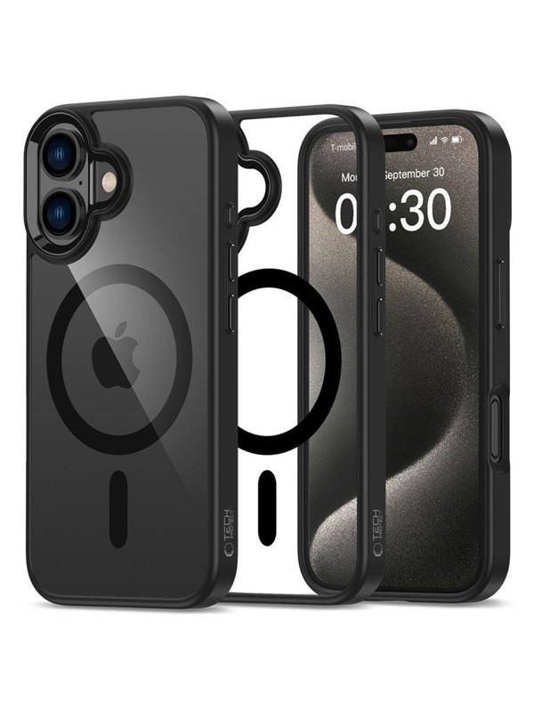 Tech-Protect MagMat MagSafe Case for iPhone 16 - Transparent