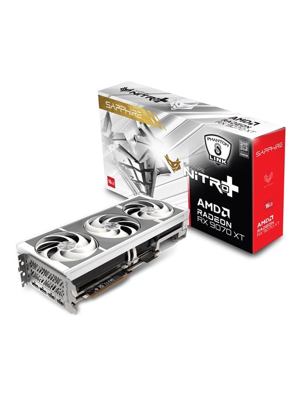 Sapphire Radeon RX 9070 XT PhantomLink Polar - 16GB GDDR6 RAM - Näytönohjaimet