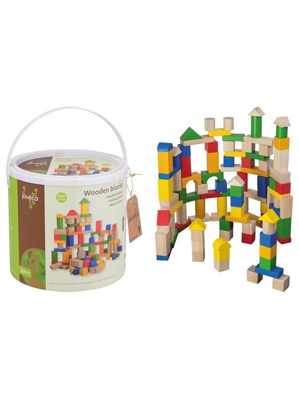 Jouéco Wooden blocks 100 pcs