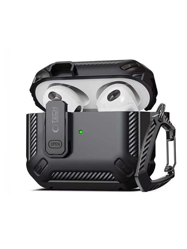 Tech-Protect X-Carbo Case for AirPods Pro 1 / 2 - Black