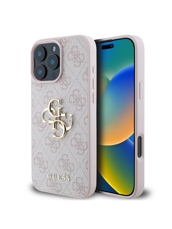 GUESS 4G Big Logo Case for iPhone 16 Pro - Pink