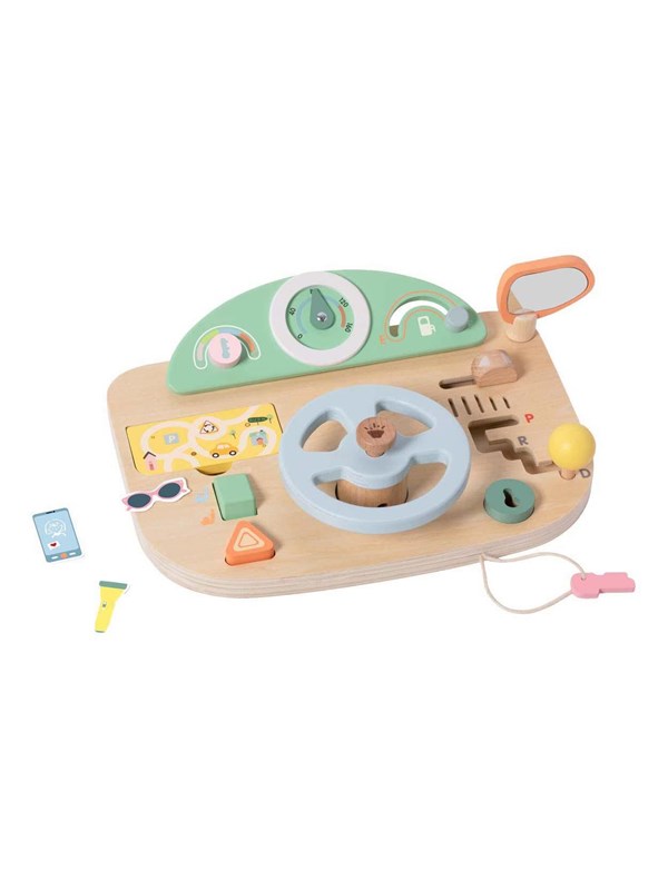 Classic World Wooden Multifunctional Steering Wheel