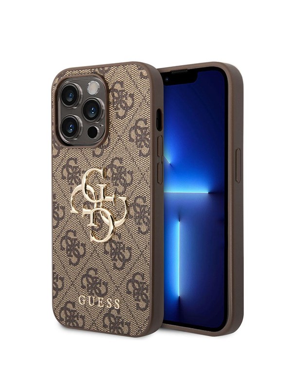GUESS GUHCP15X4GMGBR iPhone 15 Pro Max 6.7"" brown/brown hardcase 4G Big Metal Logo