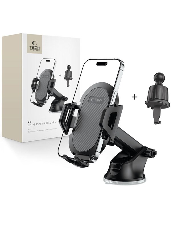 Tech-Protect V5 Car Phone Holder for Cockpit / Air Vent - Black