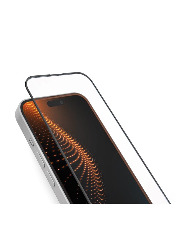 SBS tempered glass with D3O technology with applicator for iPhone 15 / iPhone 15 Pro / iPhone 16