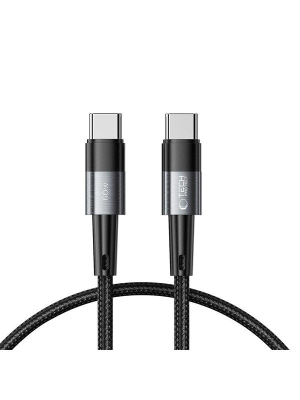 Tech-Protect UltraBoost USB-C / USB-C PD 60W 3A 0.25m Cable - Grey