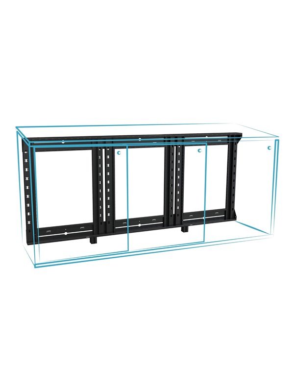 Middle Atlantic C3 Credenza Woodworker"'s Kit Series mounting component - 32" high - Max - recommended for