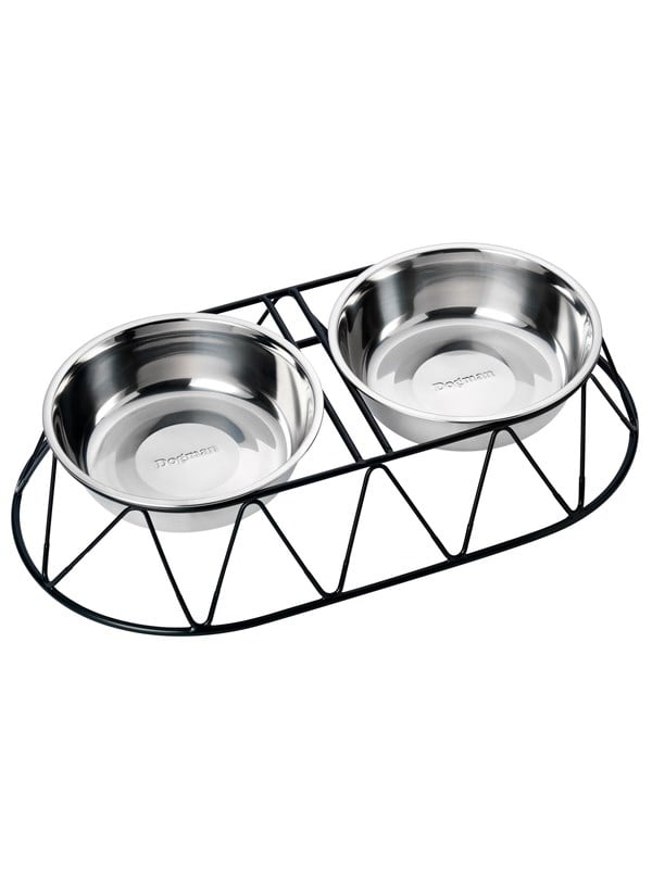 Dogman Menja ruokabaari Black 2x700 ml