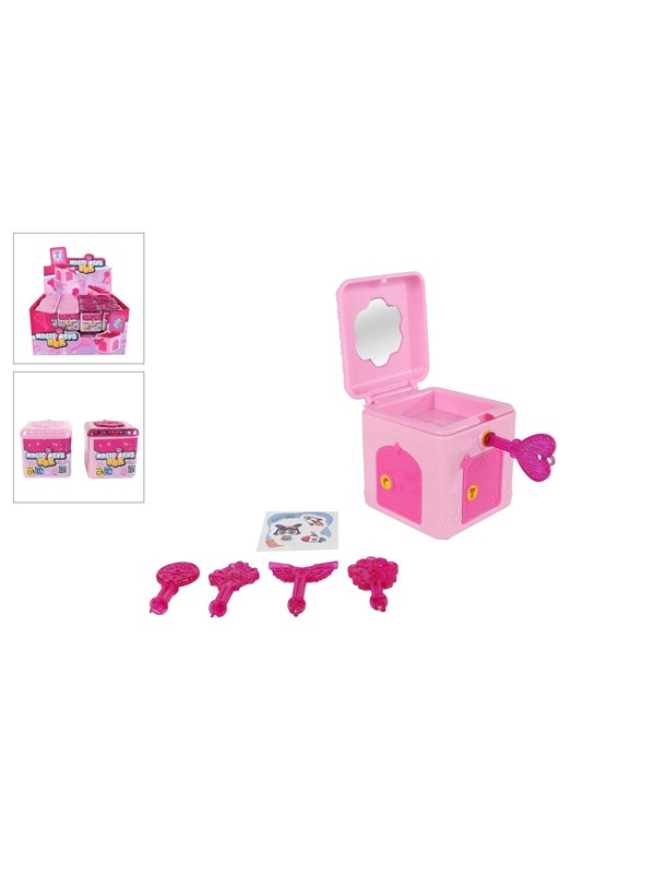 Trend Toys Suprise Box 4 doors and 5 keys 4 asst. 5x5x5cm CDU