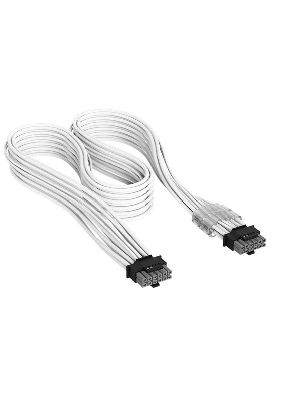 Corsair Elite Premium Individually Sleeved PCIe 12V-2x6 to PCIe 12V-2x6 600W (Universal) - Valkoinen