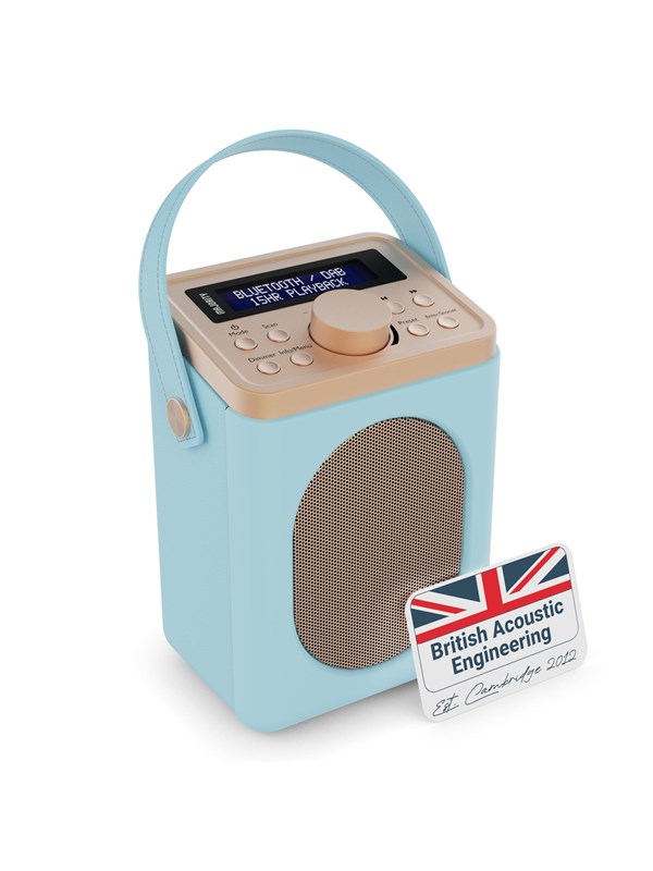 Majority Little Shelford Portable Bluetooth DAB Radio - Duck Egg - DAB/DAB+/FM - Mono - Sininen
