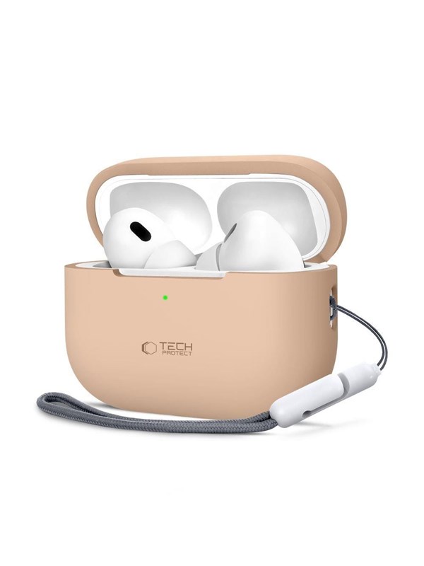 Tech-Protect Silicone Case for Apple AirPods Pro 1/2 - Beige