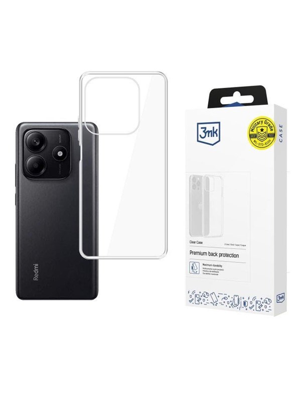 3mk Clear Case for Xiaomi Redmi Note 14 5G - transparent