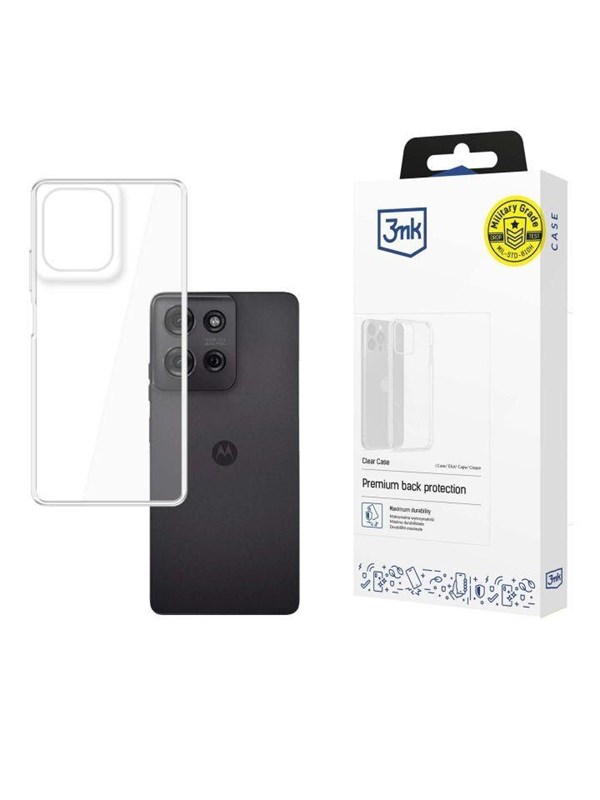 3mk Clear Case for Motorola Moto G75 - transparent