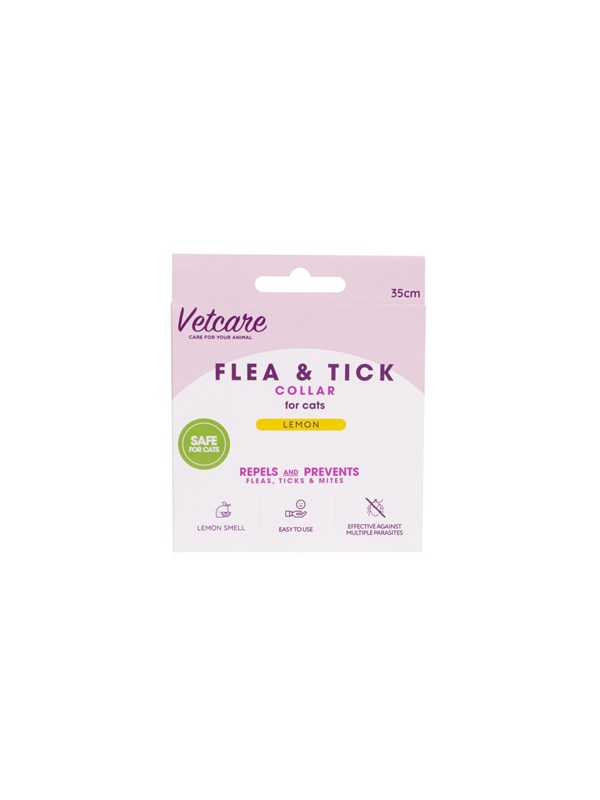 Vetcare Flea & Tick Collar For Cat  35cm Lemon