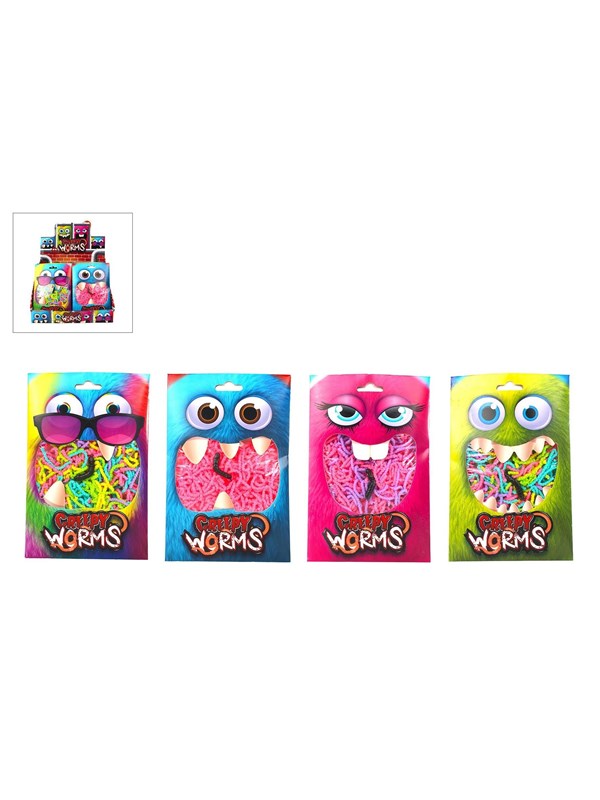 Trend Toys Creepy Worms 50g. 4 asst. CDU