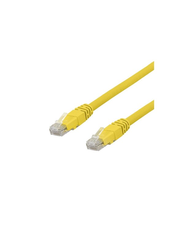 Deltaco TP-67GLAU - patch cable - 7 m - yellow - Keltainen - 7m
