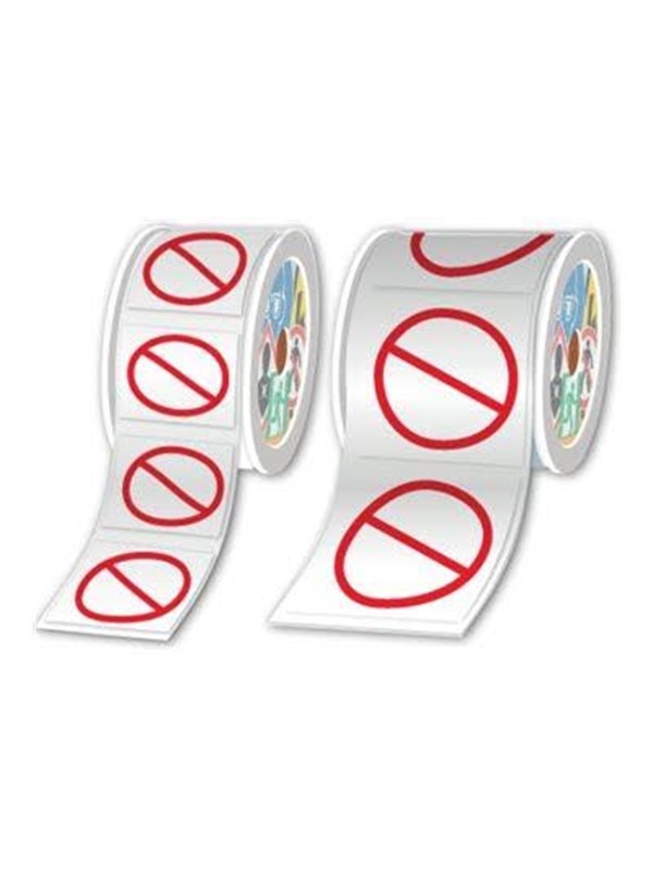 Brother - pre-cutted prohibition labels - 500 label(s) - 50 mm diameter