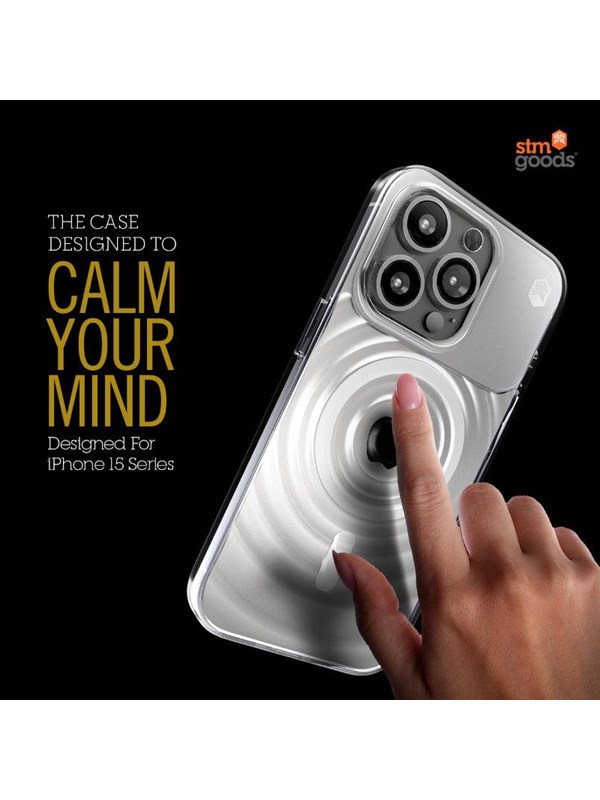 STM Reawaken Ripple MagSafe - Case for iPhone 15 - Clear