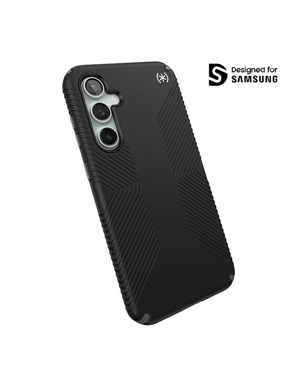 Speck Presidio2 Grip - Samsung Galaxy S23 FE Case - Black/Black/White