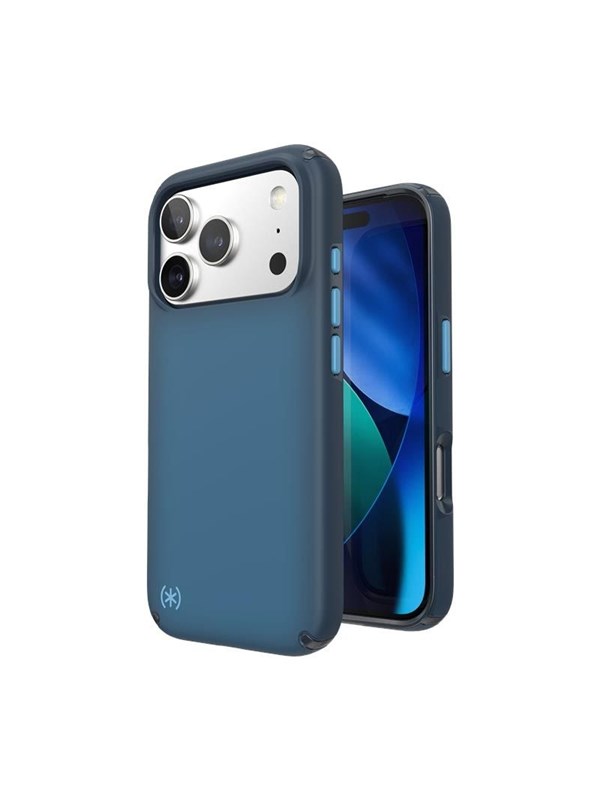 Speck Presidio Lux MagSafe - Case iPhone 17 Pro - Deep Sea Fade / Black / Spell Blue