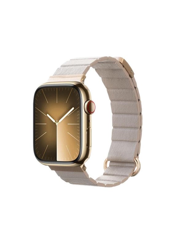 CRONG Eclipse - Magnetic Leather Apple Watch Band 38/40/41/42mm - Beige