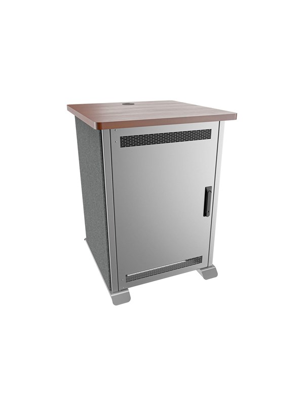 Middle Atlantic Forum cart - biltmore cherry charcoal grey magnesium - TAA Compliant - Max 136 kg - recommended for