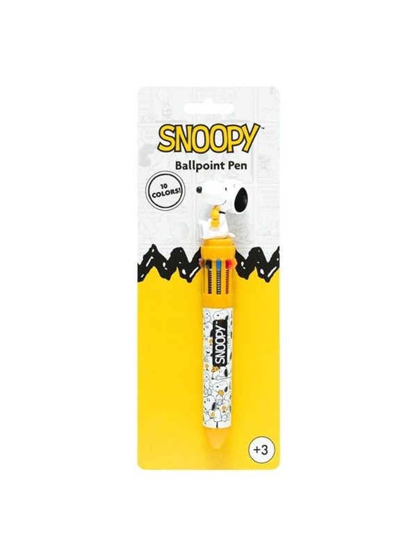 Snoopy - 10-color automatic ballpoint pen with a 3D figure from the Lazy Days collection