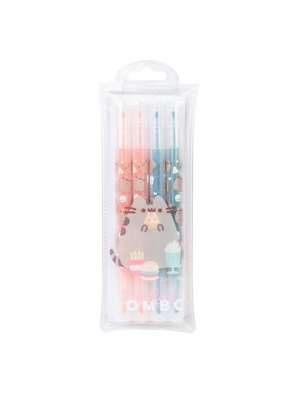 Pusheen - Foodie collection double-sided markers / pens set of 4