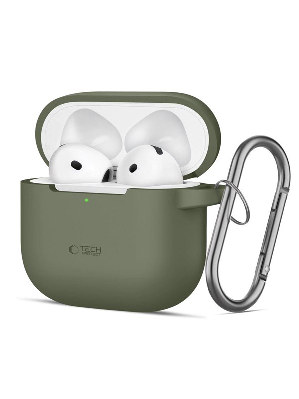 Tech-Protect Silicone Hook Case for AirPods 4 - Green