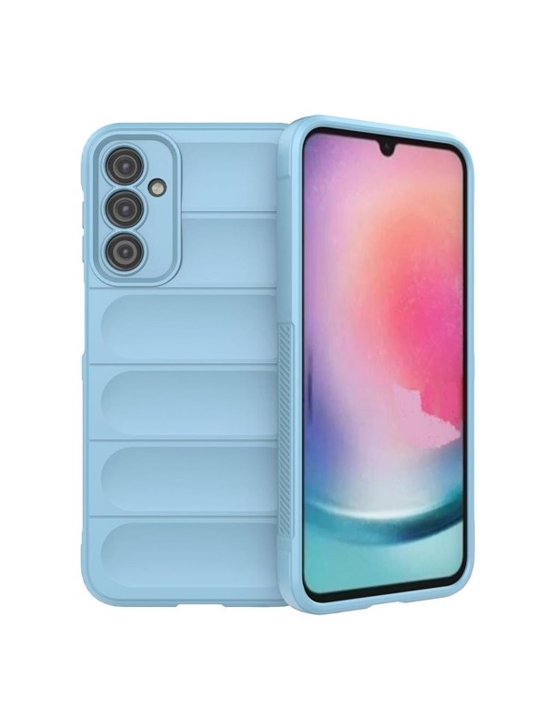 Hurtel Magic Shield Case for Samsung Galaxy A24 4G Flexible Armored Cover Light Blue