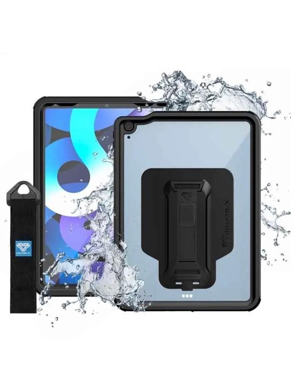 Armor-X Waterproof case for iPad Air 2020 Black/Clear