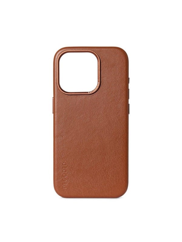 Decoded Leather Backcover for iPhone 15 Pro Tan