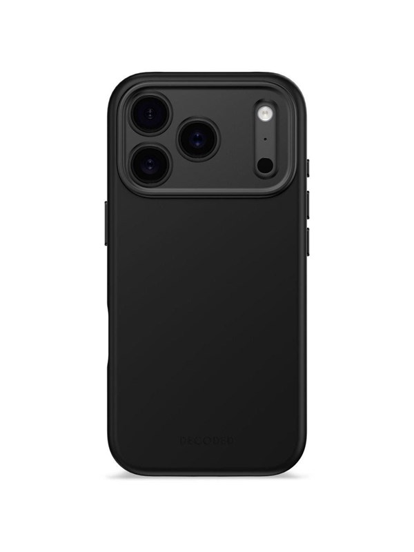 Decoded - AntiMicrobial Silicone Backcover for iPhone 17 Pro - Phantom Black