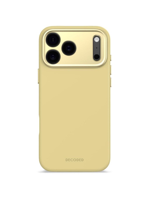 Decoded - AntiMicrobial Silicone Backcover for iPhone 17 Pro Max - Yuma Yellow