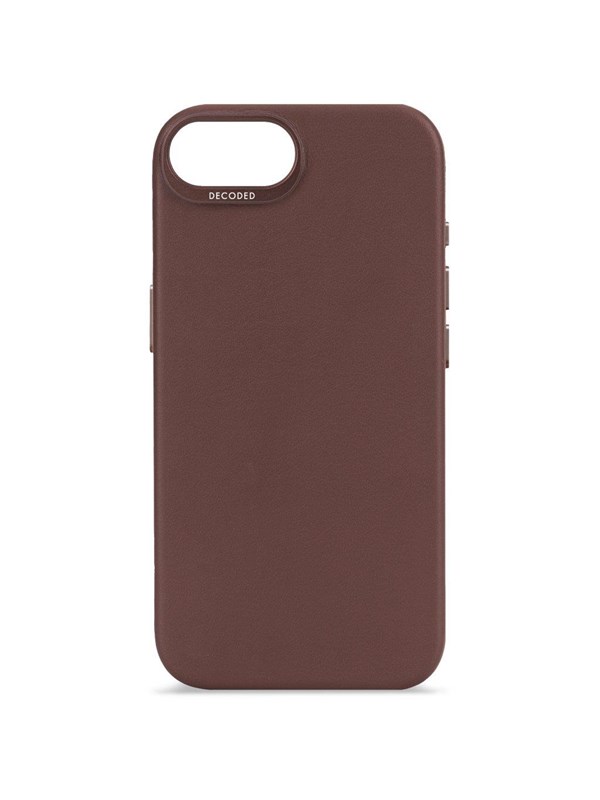 Decoded Leather Backcover for iPhone 16e - Chocolate Brown