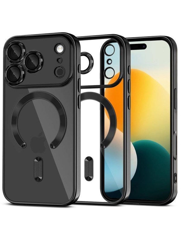 Tech-Protect MagFlex MagSafe Case for iPhone 17 Pro Max - Clear Black