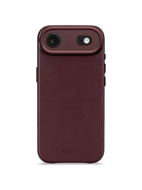Decoded - Leather Backcover for iPhone 17 Air - Dark Ruby