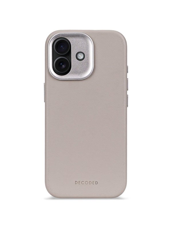 Decoded - Leather Backcover for iPhone 17 - Solid clay